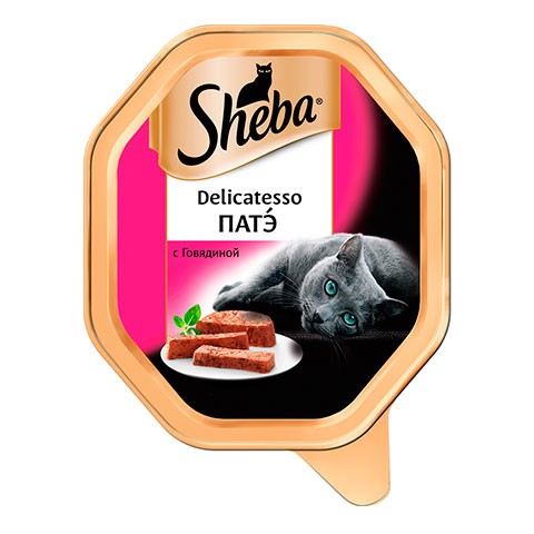 Консервы Sheba Delicatesso патэ говядина