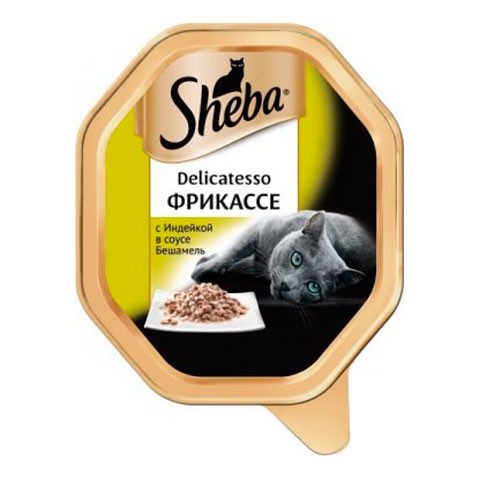 Консервы Sheba Delicatesso фрикассе индейка в соусе Бешамель