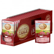 NATURE'S TABLE корм консервированный для кошек говядина в соусе