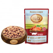 NATURE'S TABLE корм консервированный для кошек лосось в соусе