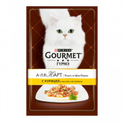 Консервы Gourmet A la carte пауч для кошек курица макароны в подливе