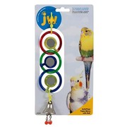 J.W. Игрушка для птиц - 3 зеркальца с колокольчиком, пластик, Triple Mirror With Bell Toy for birds