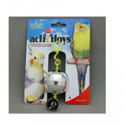 J.W. Игрушка для птиц - Зеркальный шар с колокольчиком, пластик, Disco Ball Toy for birds
