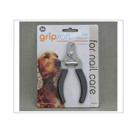 J.W. Когтерез с ограничителем, для собак, средний Grip Soft Medium Nail Clipper