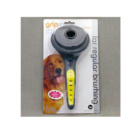 J.W. Щетка - пуходерка, для собак, большая Grip Soft Slicker Brush