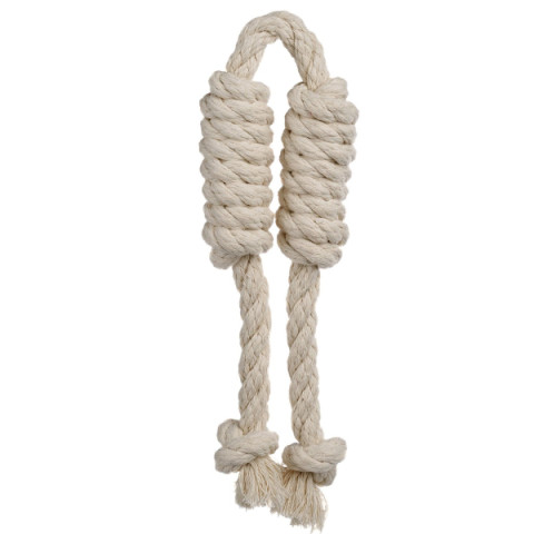 Doglike Dental Knot игрушка для собак Сарделька канатная двойная, белая