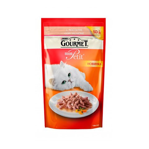 Консервы Gourmet Mon Petit пауч с Лососем для Кошек