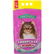 Сибирская Кошка Экстра для длинношерстных комкующийся наполнитель для кошачьего туалета