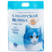 Сибирская Кошка Элита для привередливых силикагелевый наполнитель для кошачьего туалета, синие гранулы