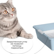 ЗооЭкспресс Туалет Кисс для кошек без рамки с сеткой 41х30х9см