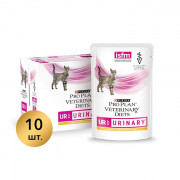 Консервы Purina Pro Plan Veterinary Diets UR St/Ox Urinary пауч для кошек при мочекаменной болезни курица