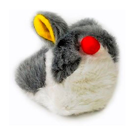 Beeztees Игрушка для кошек Кролик вибрирующий, плюш, 10x8см