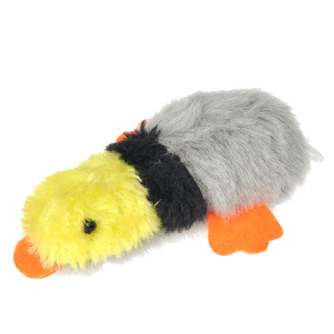Beeztees Игрушка для кошек Утка вибрирующая, плюш, 11x8см
