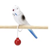 Beeztees Игрушка для птиц Попугай пластиковый на кольце, 15см