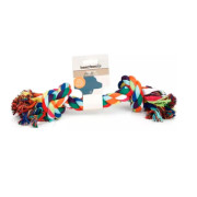 Beeztees Игрушка для собак Канат с  узлами разноцветный