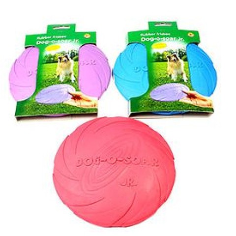 Beeztees Игрушка для собак Тарелка Dog-o-soar разноцветная, резина, 18x108см