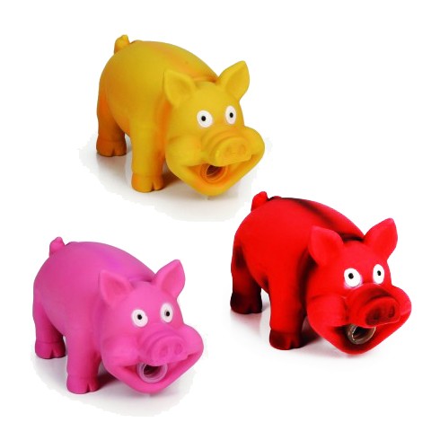 Beeztees Игрушка для собак Хрюкающие поросята латекс, 16x10см