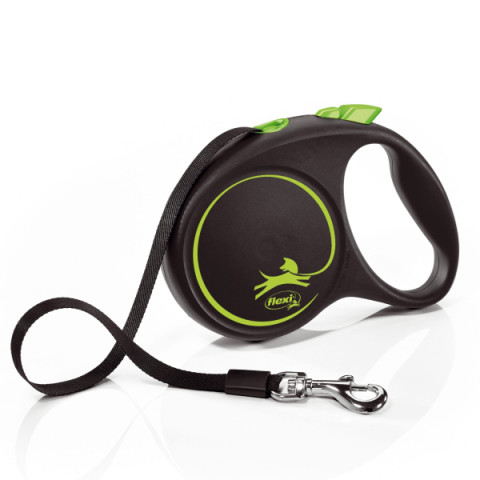 Flexi Black Design поводок-рулетка tape M 5м 25кг