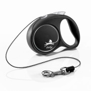 Flexi Black Design поводок-рулетка cord XS 3м 8кг