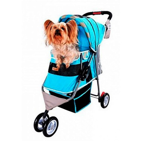 IBIYAYA Коляска для собак New I-Cute Pet Buggy, голубая