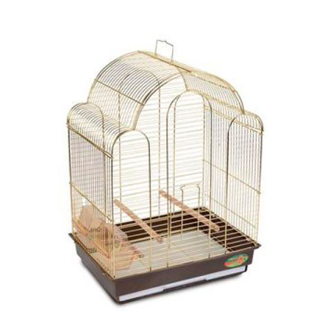 Клетка для птиц, золото, 42x30x56см