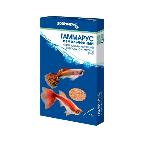 ЗООМИР Гаммарус измельченный, коробка