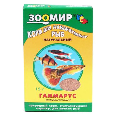 ЗООМИР Гаммарус измельченный, полиэтиленовый пакет