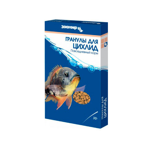 ЗООМИР корм для цихлид, гранулы, коробка