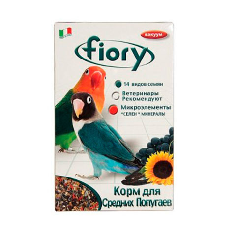 Fiory, смесь для средних попугаев