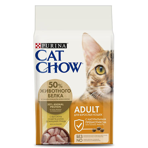 Cat Chow Adult сухой корм для Кошек Птица
