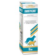 Амитразин акарицидное средство для наружного применения при отодектозе и демодекозе у собак и кошек, 10мл