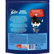 Сухой корм Felix Двойная Вкуснятина для взрослых кошек, с мясом