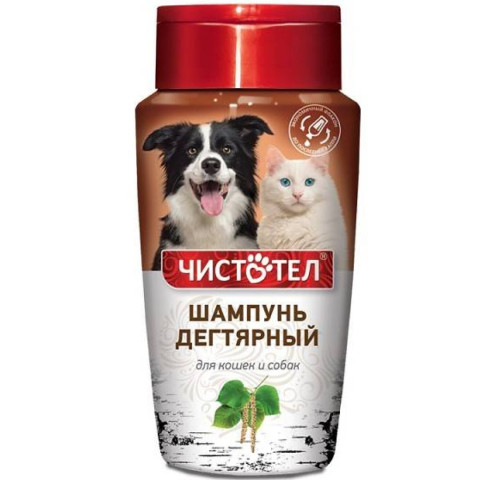 Чистотел шампунь дегтярный для животных от блох