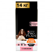 Pro Plan OptiDerma Adult 7+ Sensitive Skin с лососем Корм сухой для пожилых собак средних и крупных пород старше 7 лет с чувствительной кожей