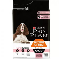 Pro Plan Adult 7+ Sensitive Skin сухой корм для Пожилых Собак с Чувствительной Кожей Лосось