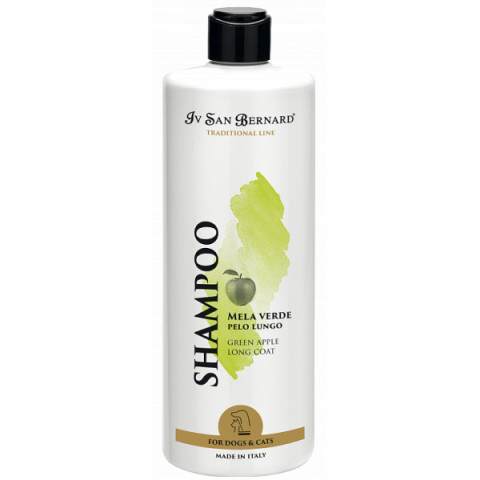 Iv San Bernard Traditional Green Apple Shampoo Шампунь с ароматом зеленого яблока для собак и кошек с длинной шерстью