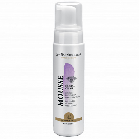 Iv San Bernard Traditional Cristal Clean Mousse Мусс для устранения желтизны шерсти, для собак и кошек