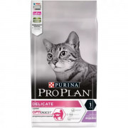 Pro Plan Delicate корм сухой для кошек с чувствительным пищеварением или особыми предпочтениями в еде, с высоким содержанием индейки