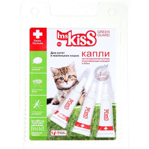 Ms.Kiss Био капли репеллентные для котят и маленьких кошек до 2кг