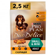 Pro Plan Duo Delice OptiBalance с курицей и рисом Корм сухой для мелких и карликовых собак всех пород