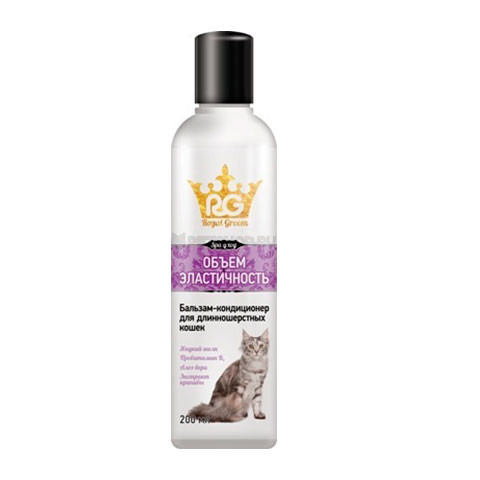 Royal-Groom бальзам-кондиционер объем и эластичность для длинношерстных кошек, 200мл