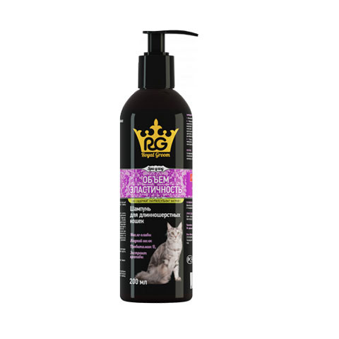 Royal-Groom шампунь объем и эластичность для длинношерстных кошек, 200мл