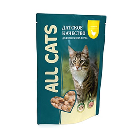 ALL CATS пауч для кошек курица в соусе