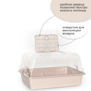 ЗооЭкспресс Террариум с пластмассовой дверкой, прозрачный