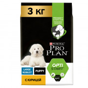 Сухой корм PRO PLAN HEALTHY START для щенков крупных пород с мощным телосложением, с высоким содержанием курицы