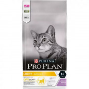 Pro Plan Light корм сухой для кошек при избыточном весе с индейкой