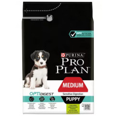 Pro Plan OptiDigest Sensitive Digestion Medium Puppy с ягненком Корм сухой для щенков средних пород с чувствительным пищеварением