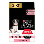 Сухой корм PRO PLAN SENSITIVE SKIN для щенков средних пород с чувствительной кожей, с высоким содержанием лосося