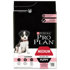 Pro Plan Medium Puppy Sensitive Skin сухой корм для Щенков средних пород с Чувствительной Кожей Лосось
