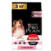 Сухой корм PRO PLAN SENSITIVE SKIN для взрослых собак средних пород с чувствительной кожей, с высоким содержанием лосося